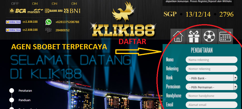 cara daftar judi online bola live sicbo dadu baccarat roulette cara daftar judi online bola live sicbo dadu baccarat roulette