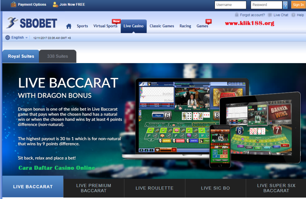 Cara Daftar Casino Online