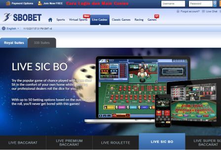 Cara Login dan Bermain Casino
